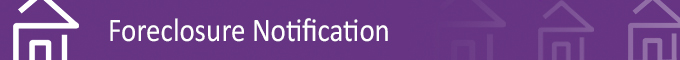 Forclosure Notification Tile